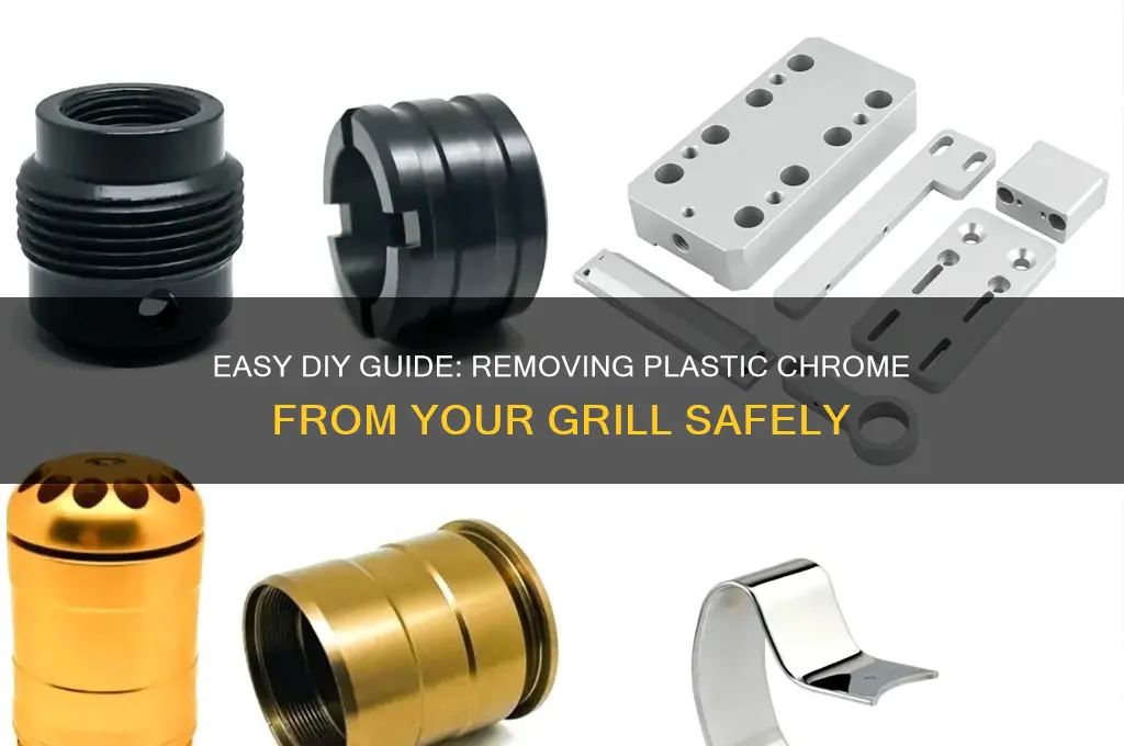 how to remove plastic chrome from grill