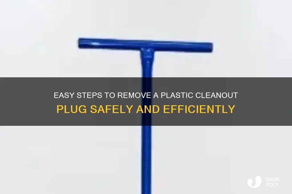 how to remove plastic cleanout plug