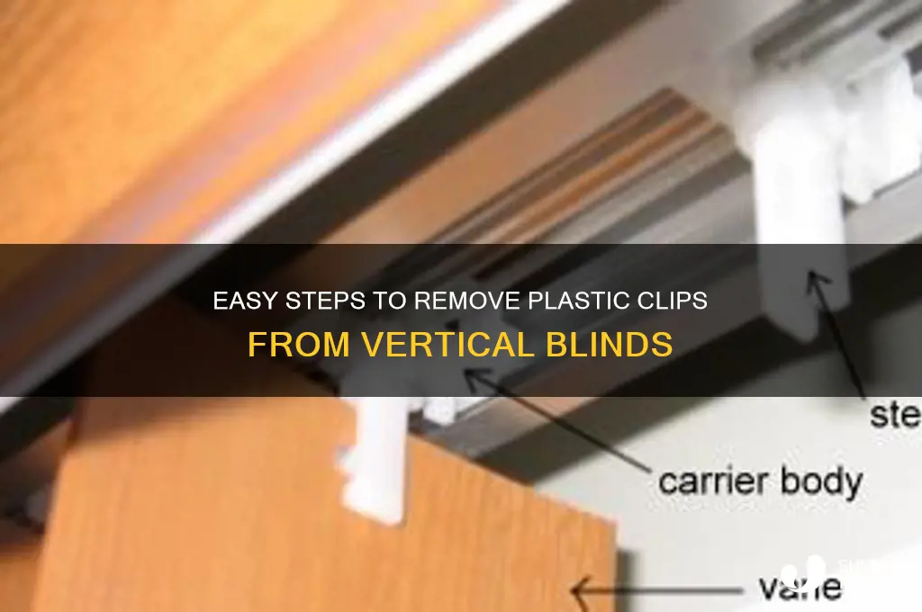 how to remove plastic clips from vertical blinds
