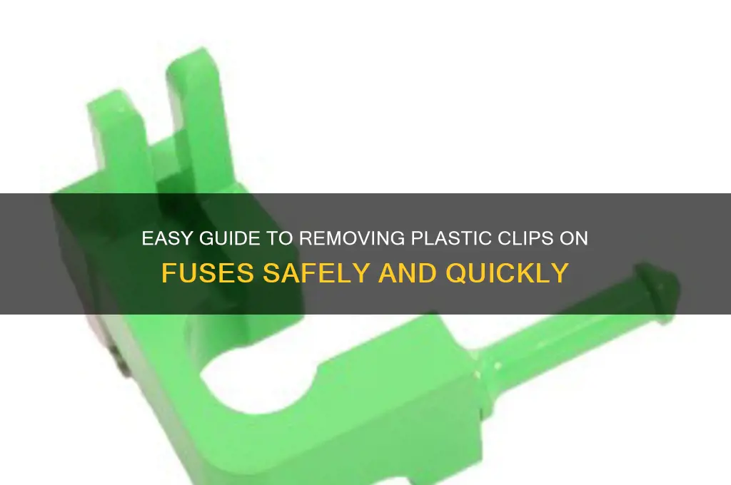 how to remove plastic clips on fuse
