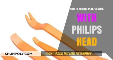 Efficiently Removing Plastic Clips with a Philips Head Screwdriver