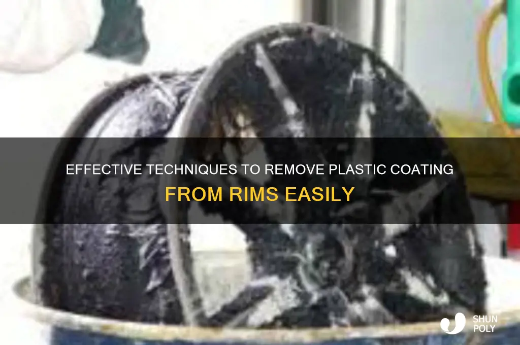 how to remove plastic coating from rims