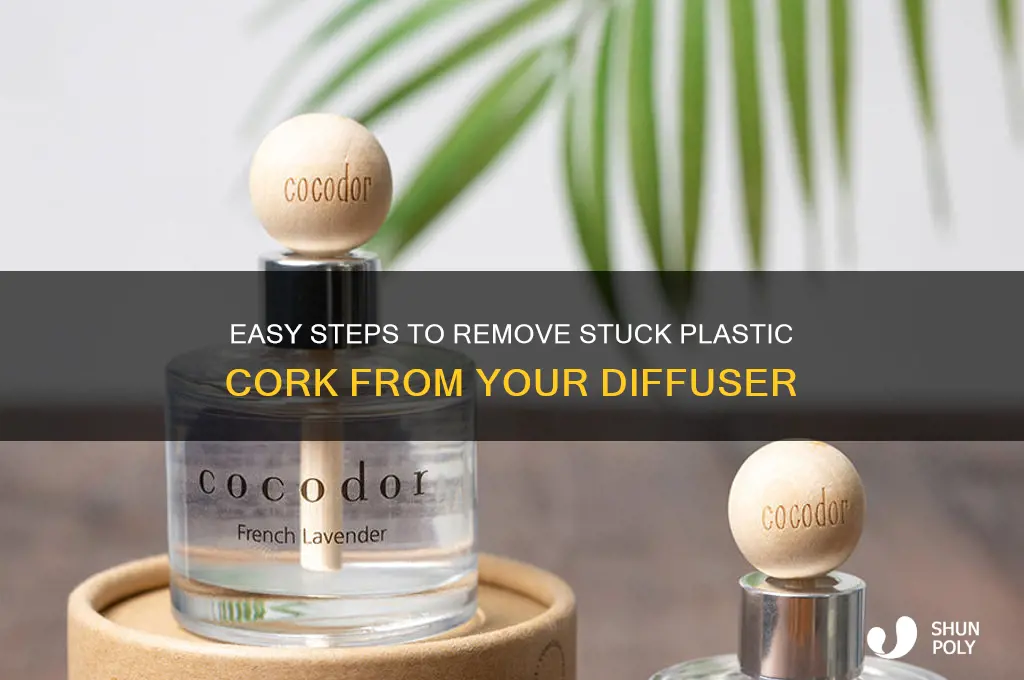 how to remove plastic cork from diffuser
