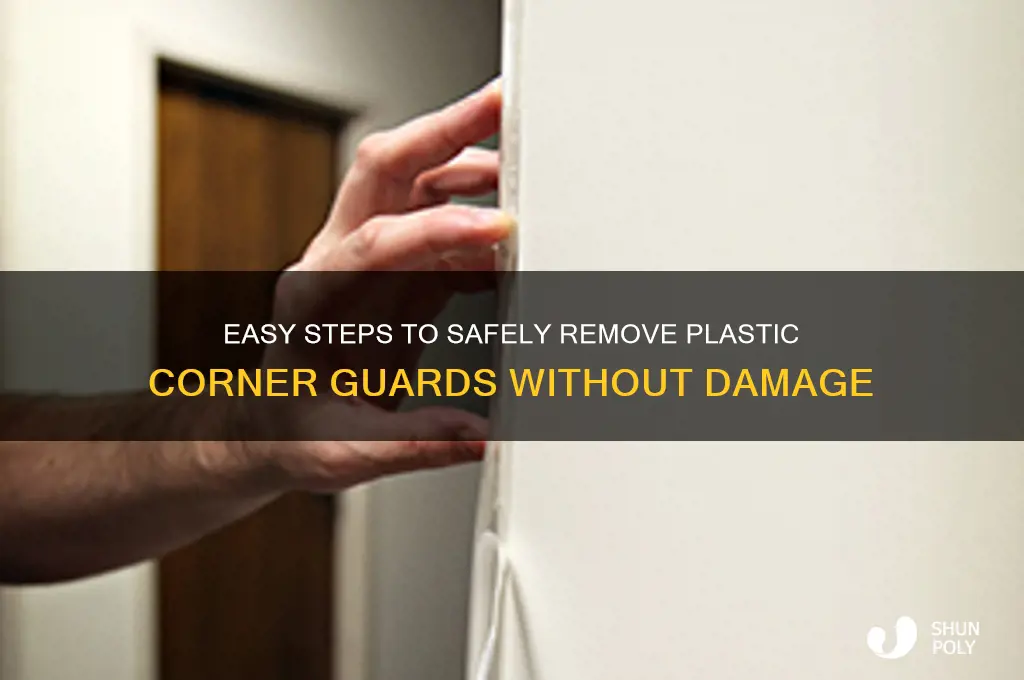 how to remove plastic corner guards