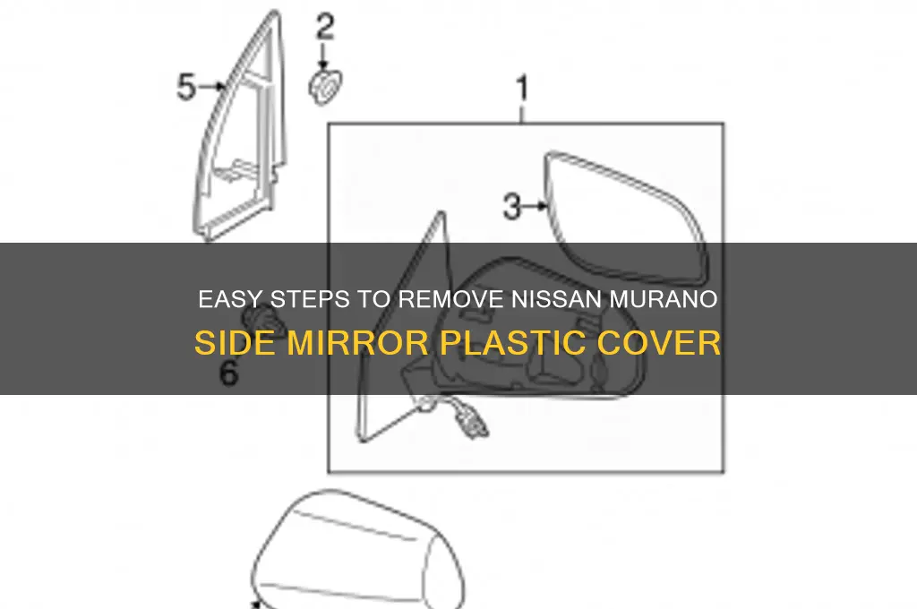 how to remove plastic cover from nissan murano side mirror