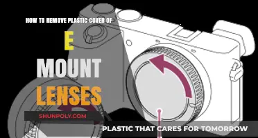 Easy Steps to Safely Remove Plastic Covers from E-Mount Lenses
