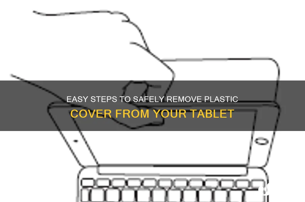 how to remove plastic cover om tablet
