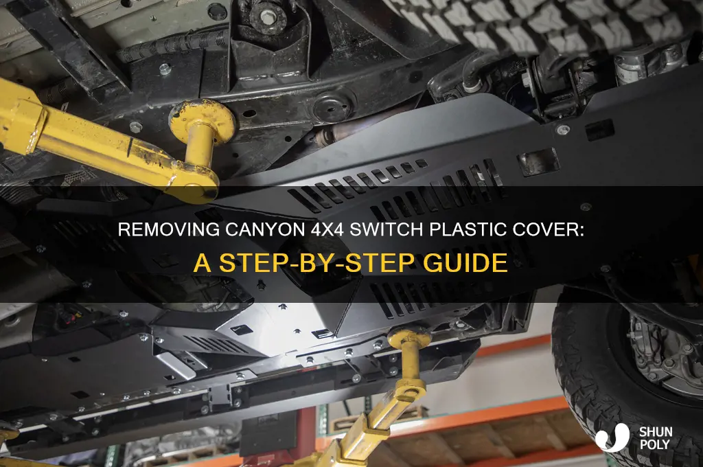 how to remove plastic cover on canyon for 4x4 switch