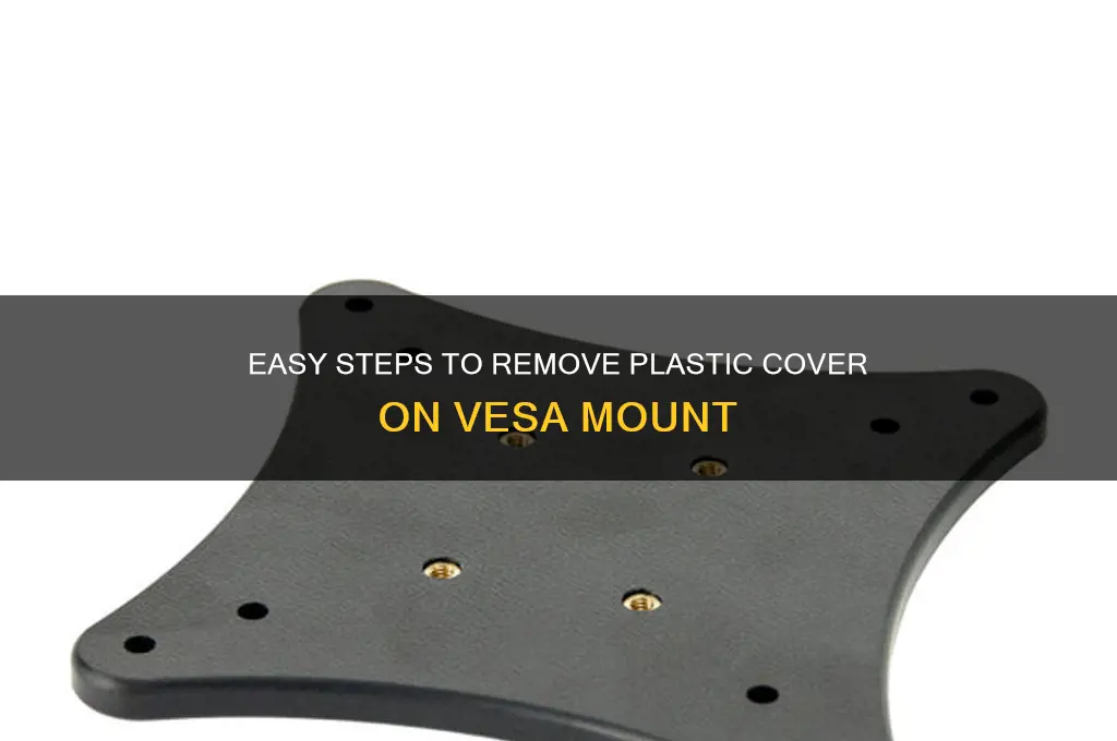 how to remove plastic cover on vesa mount