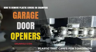 Easy Steps to Remove Plastic Covers on Champion Garage Door Openers