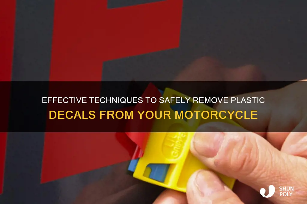 how to remove plastic decals from motorcycle