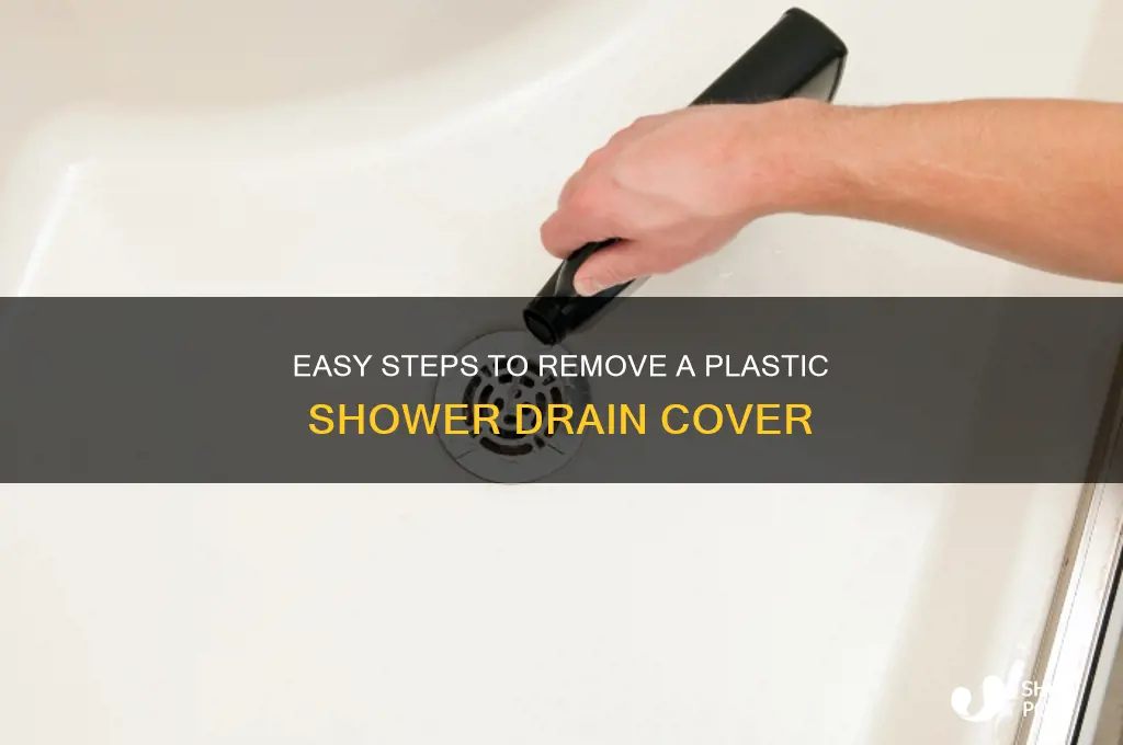 how to remove plastic drain cover from shower
