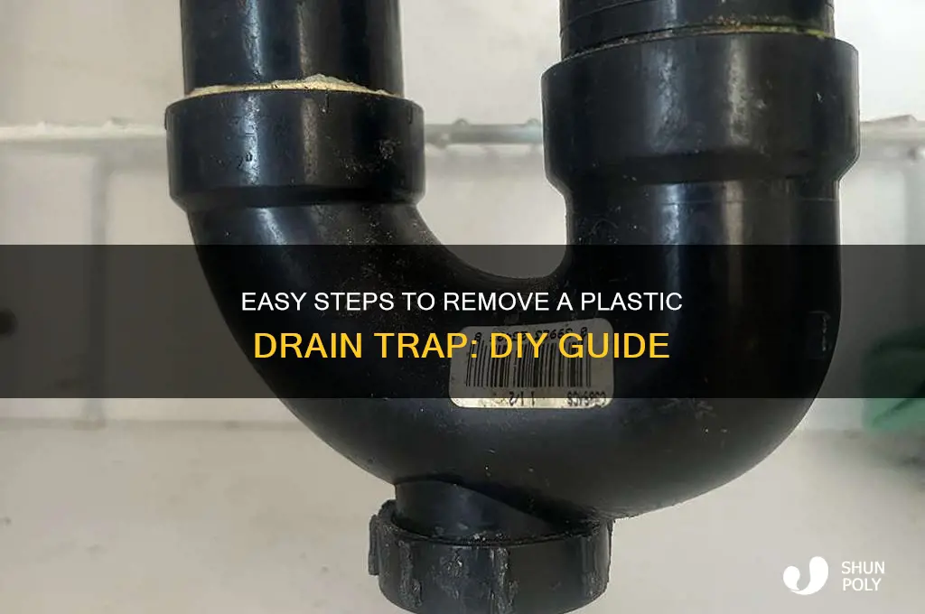 how to remove plastic drain trap