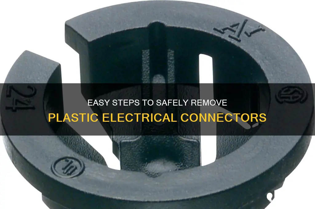 how to remove plastic electrical connector
