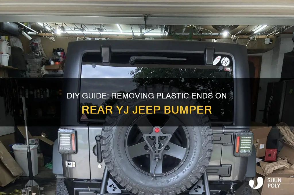 how to remove plastic ends on rear yjjeep bumper
