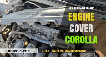 DIY Guide: Removing Toyota Corolla's Plastic Engine Cover Easily