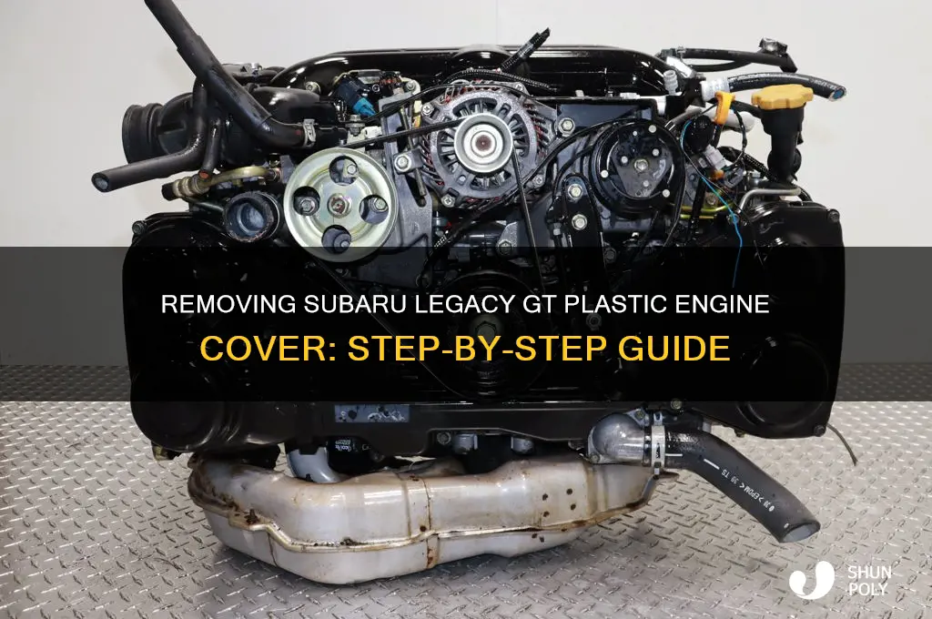 how to remove plastic engine cover subaru legacy gt