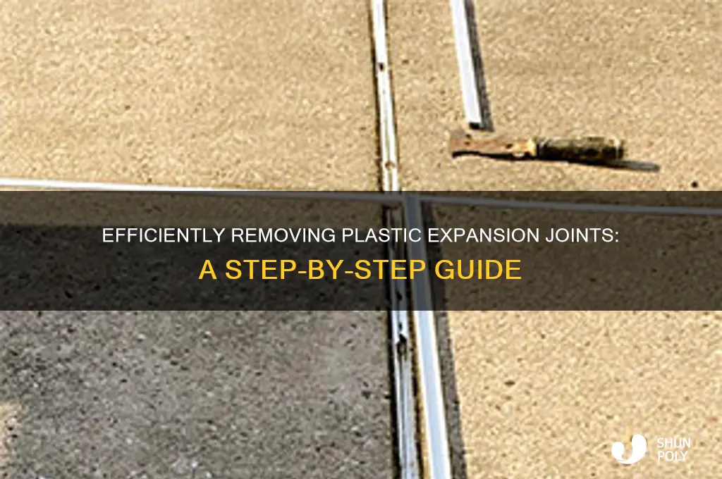 how to remove plastic expansion joint