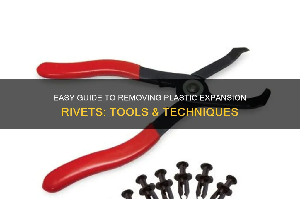 how to remove plastic expansion rivets