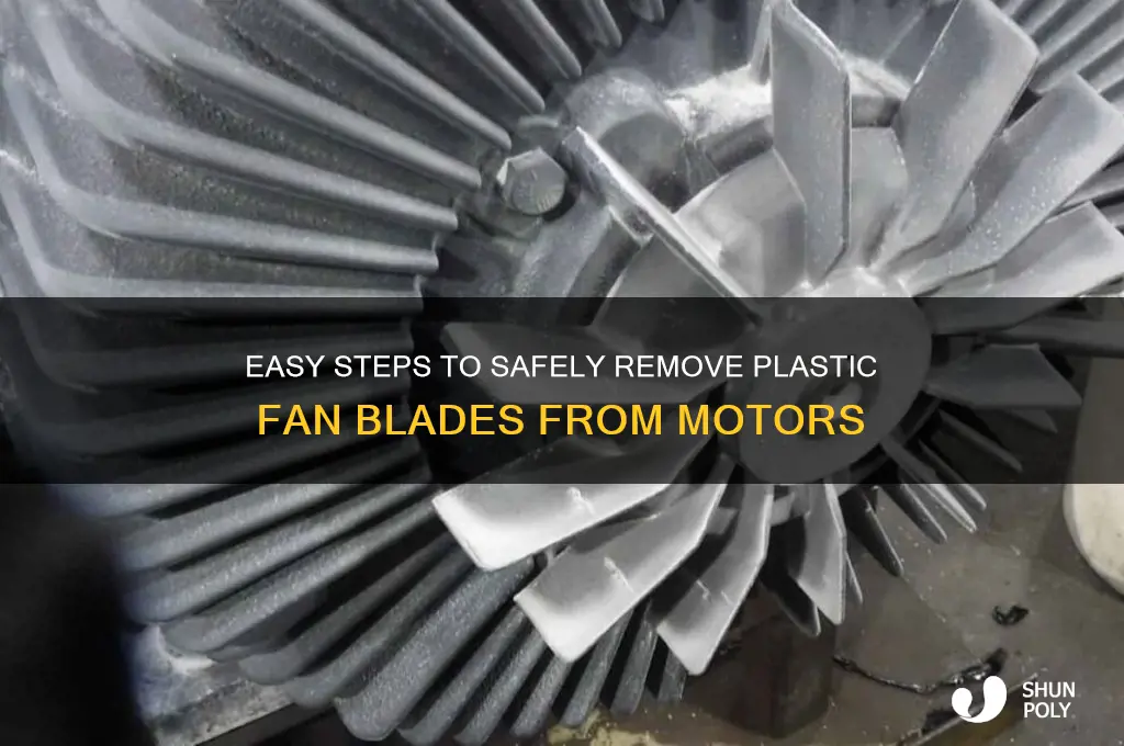 how to remove plastic fan blade from motor