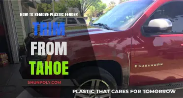 Easy Steps to Remove Plastic Fender Trim from Your Tahoe