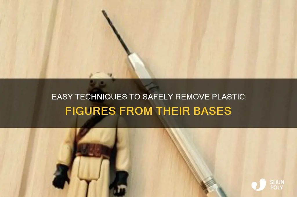 how to remove plastic figures from their bases