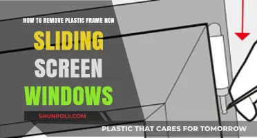Easy Guide to Removing Plastic Frame Non-Sliding Screen Windows