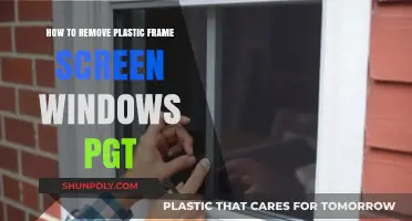 Easy Guide: Removing Plastic Frame Screen Windows by PGT