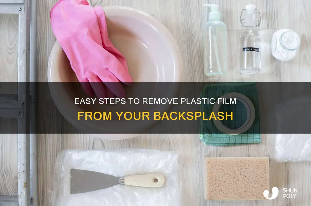 how to remove plastic frim backsplash