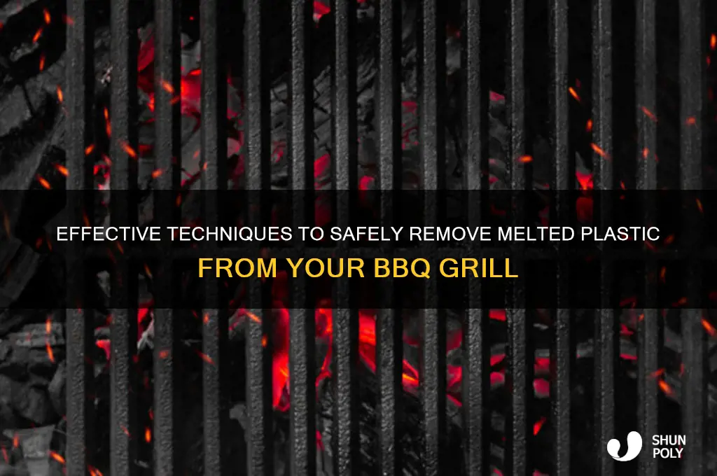 how to remove plastic from a barbecue grill