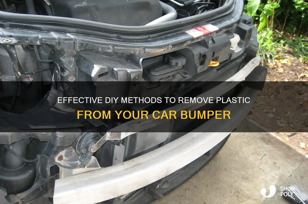 how to remove plastic from bumper