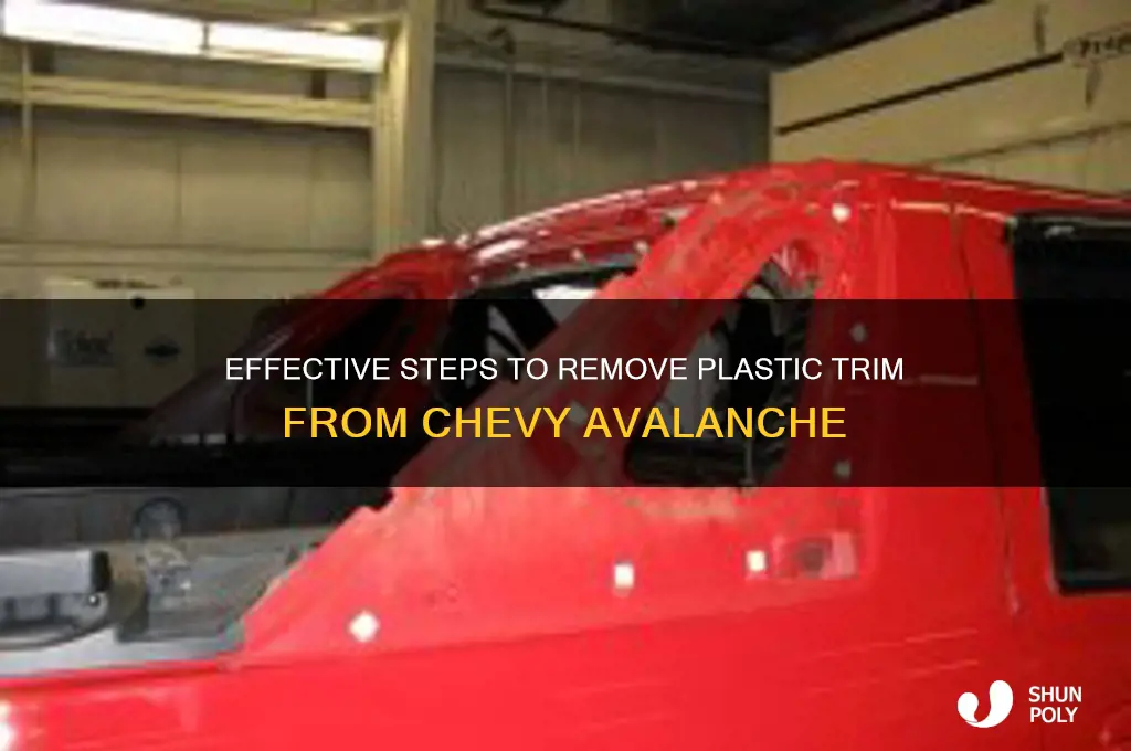 how to remove plastic from chevy avalanche
