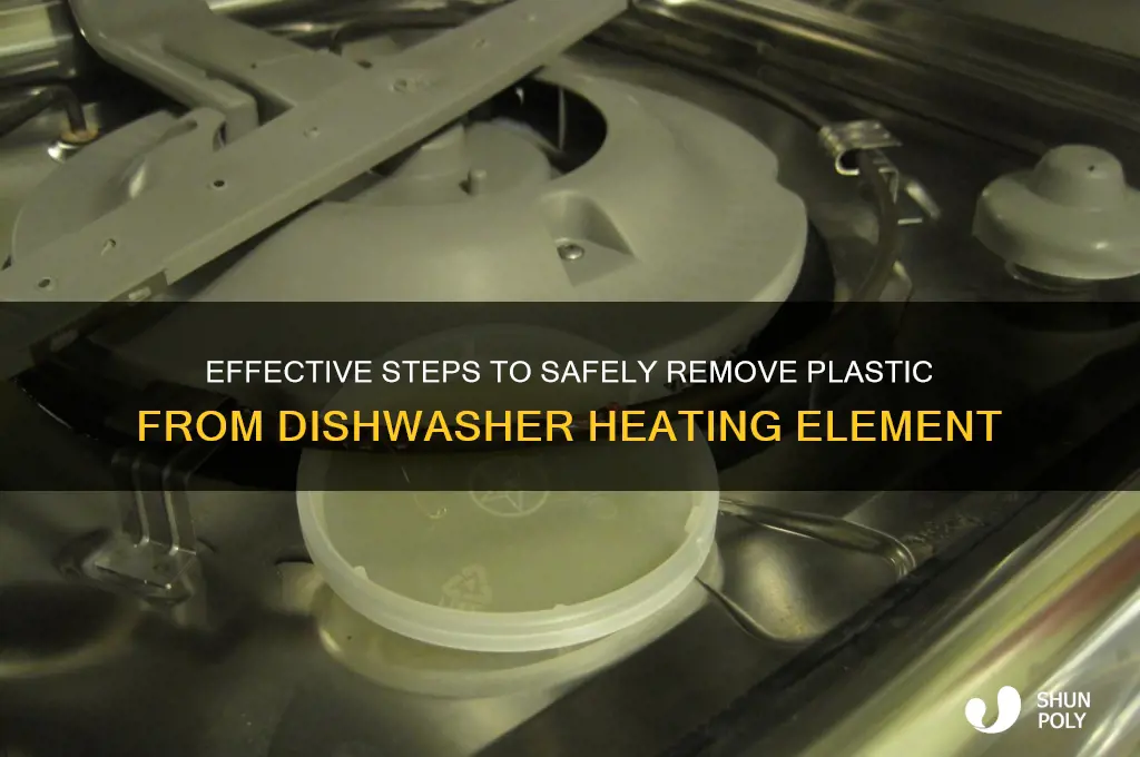 how to remove plastic from dishwasher element