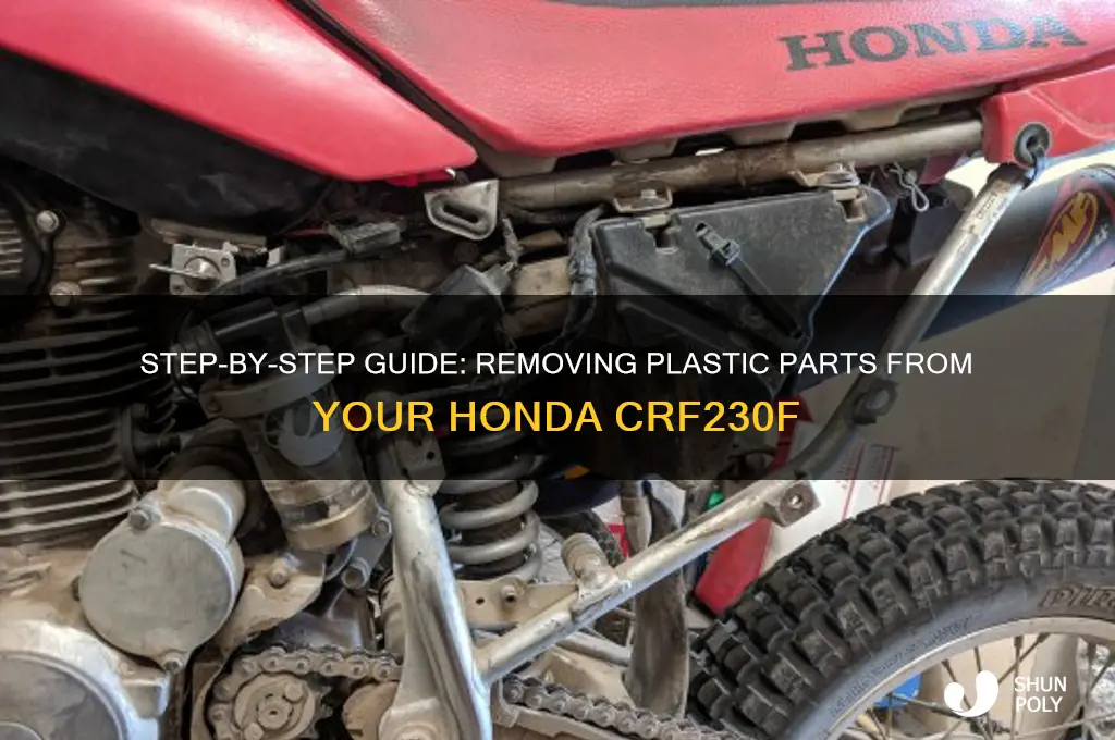 how to remove plastic from honda crf230f