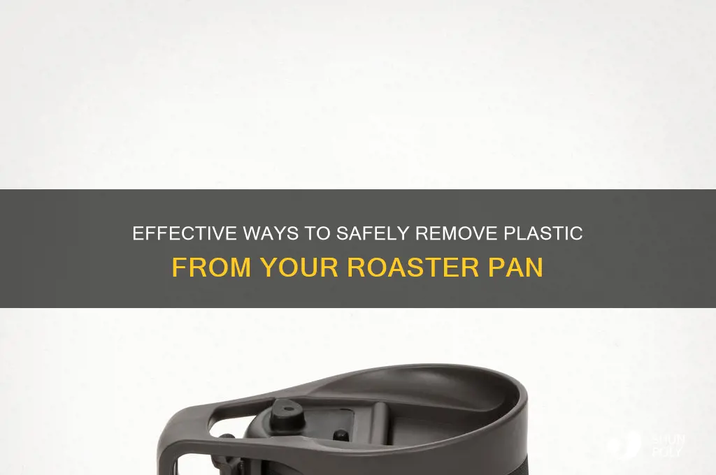 how to remove plastic from roaster pan