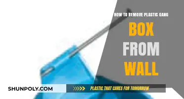 Easy Steps to Remove a Plastic Gang Box from Your Wall