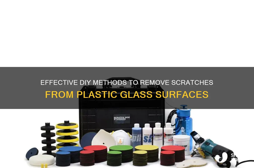 how to remove plastic glass scratches