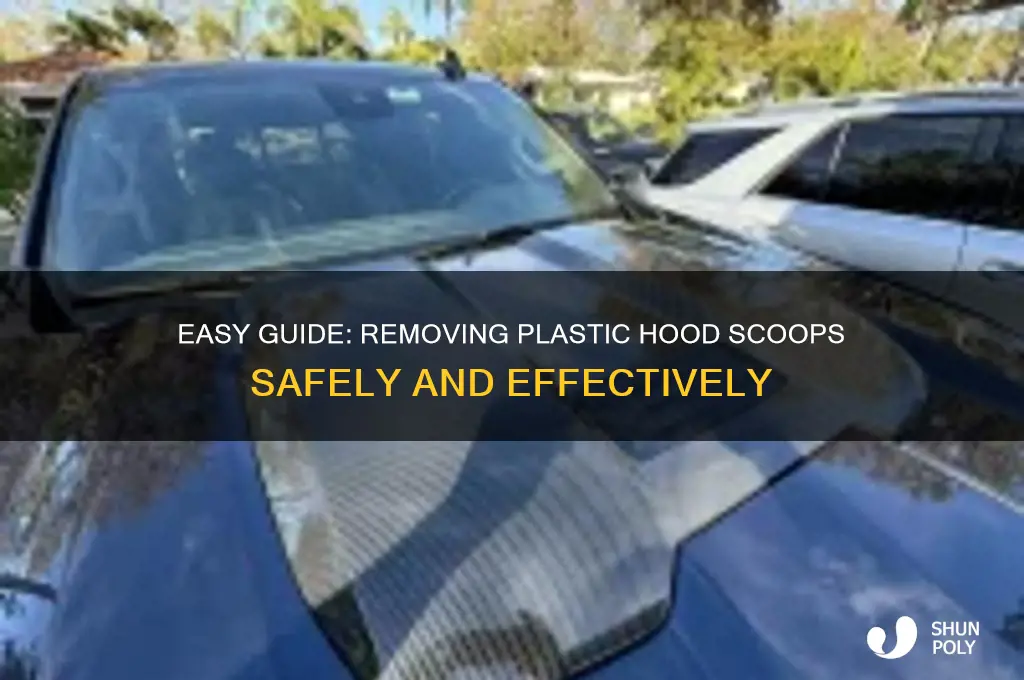 how to remove plastic hood scoops
