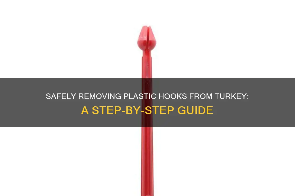 how to remove plastic hook from turkey