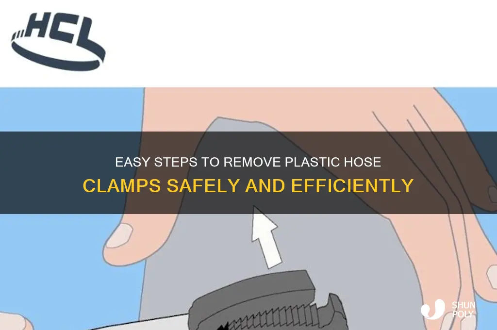 how to remove plastic hose clamps