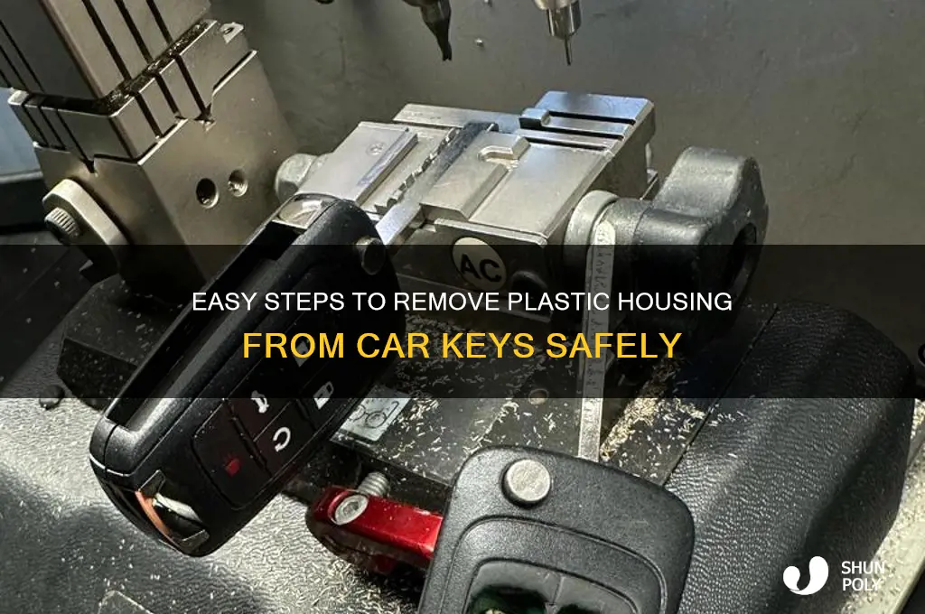 how to remove plastic housing from car keys