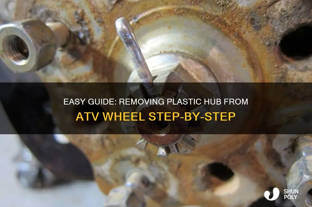 how to remove plastic hub from atv wheel
