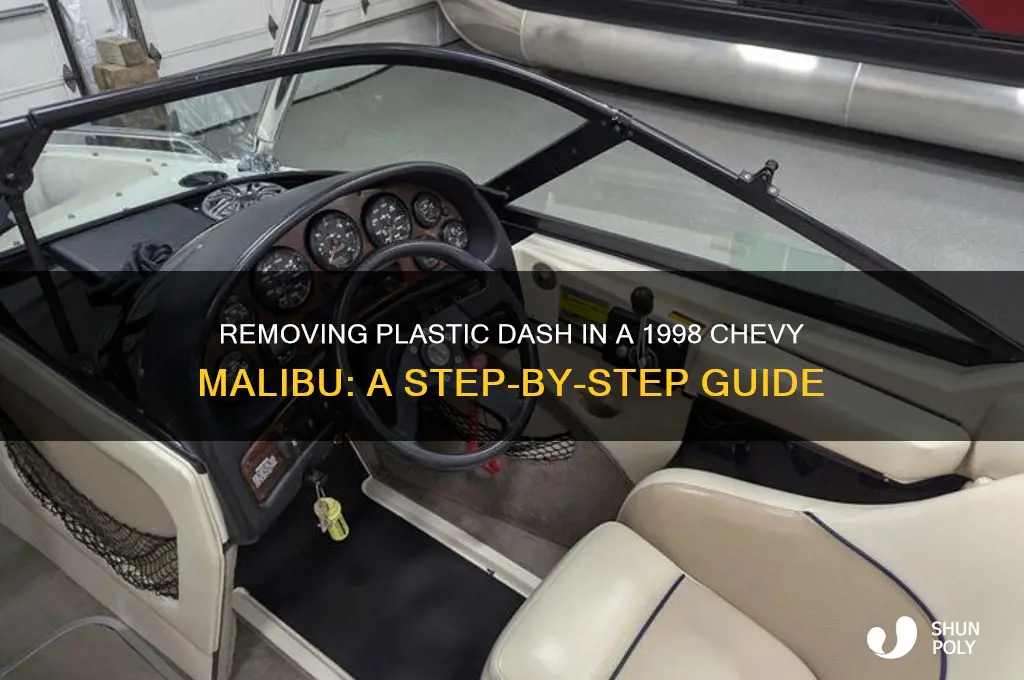 how to remove plastic in dash 98 chevy malibu