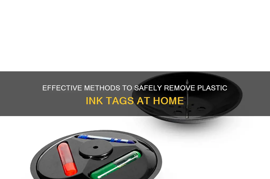 how to remove plastic ink tags