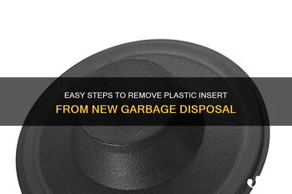 how to remove plastic insert from new garbage disposal