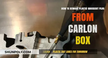 Easy Steps to Remove Plastic Knockout Plug from Carlon Box