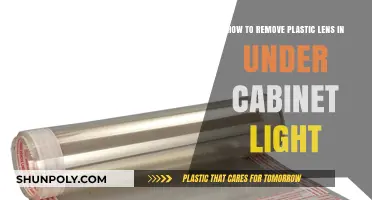 Easy Steps to Remove Plastic Lens in Under Cabinet Lighting