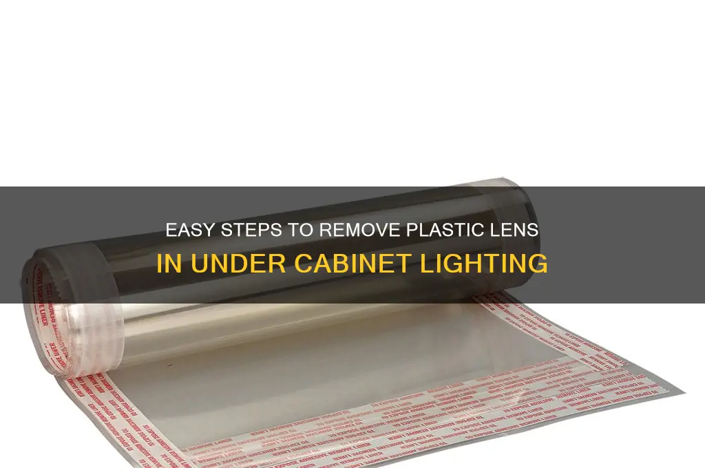 how to remove plastic lens in under cabinet light