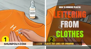 Easy Steps to Remove Plastic Lettering from Your Clothes