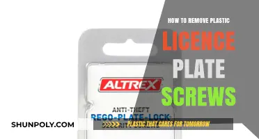 Easy DIY Guide: Removing Plastic License Plate Screws Without Damage